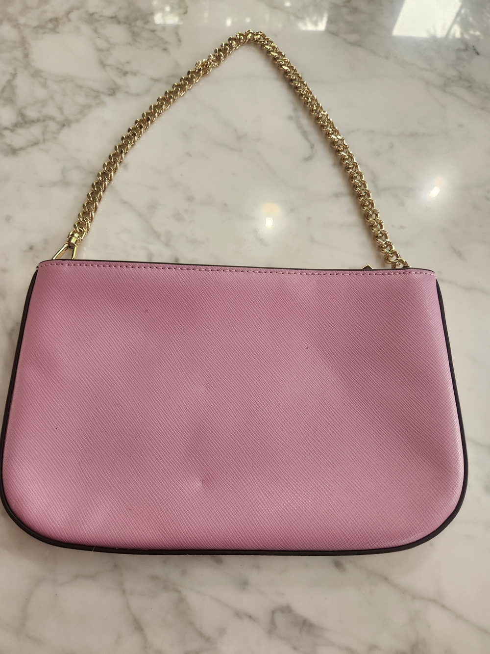 Kate spade Pink Leather with Gold Chain Shoulder Bag, BRAND NEW. - Picture 2 of 3